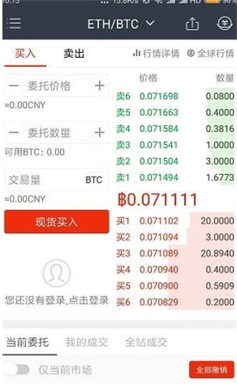 行情分析界面