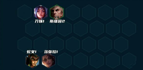 前期阵容示意图