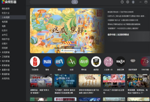 央视影音界面展示