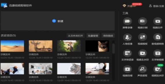 软件操作界面示意图