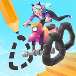 涂鸦骑士免费版手绘轮胎创意玩法